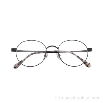 Nuovo occhio femminile ottico di moda telaio da uomo in metallo personalizzato per occhiali all&#39;ingrosso a buon mercato